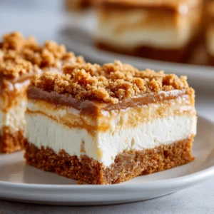 Easy Homemade Butterscotch Cheesecake Bars