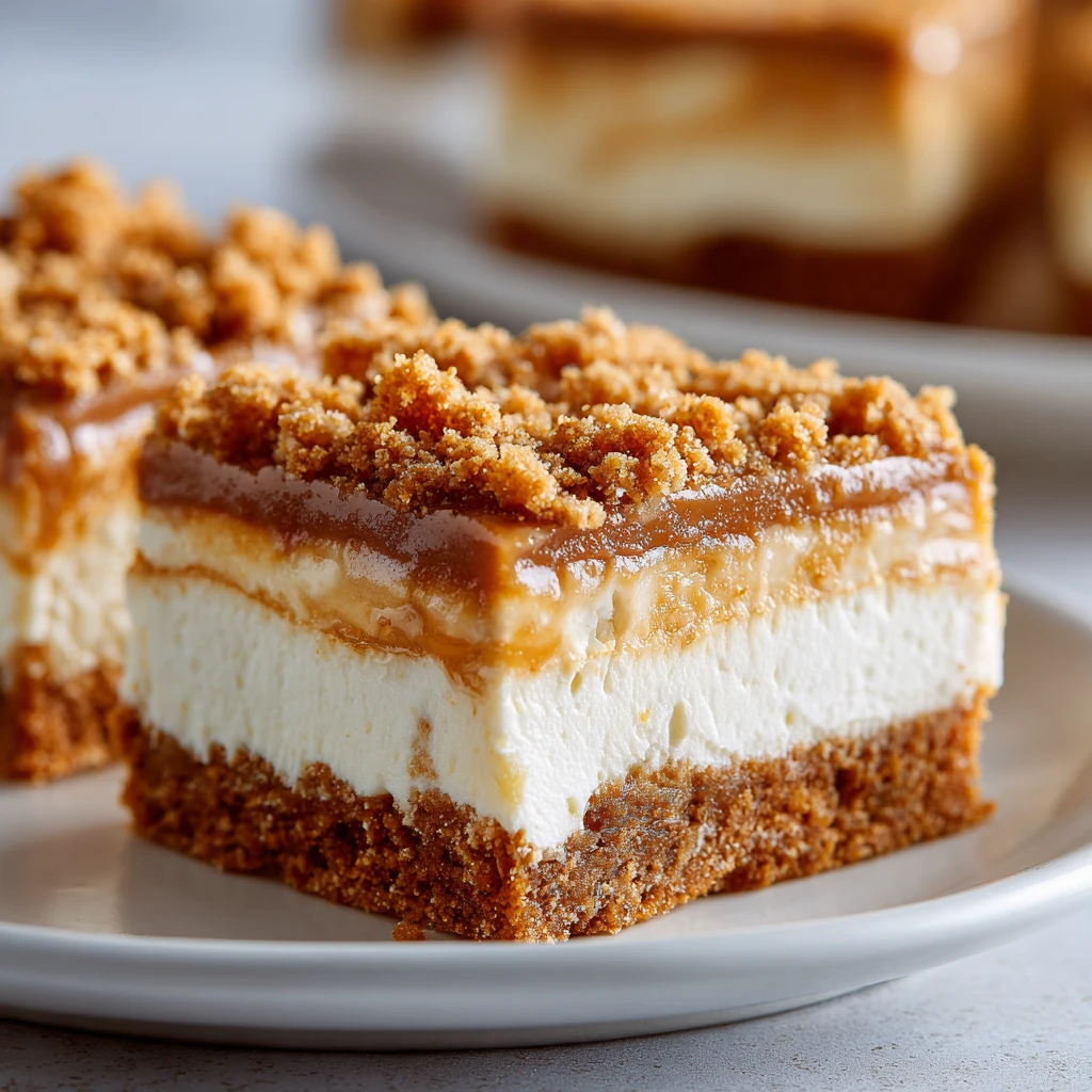 Homemade Butterscotch Cheesecake Bars