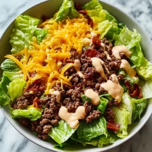 Easy Homemade Cheeseburger Bowl