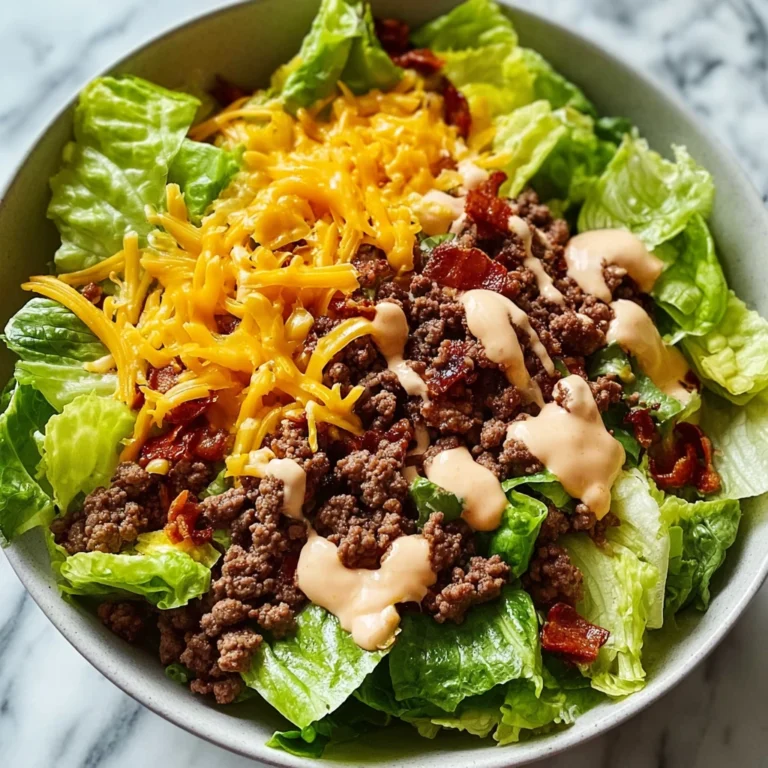 Homemade Cheeseburger Bowl