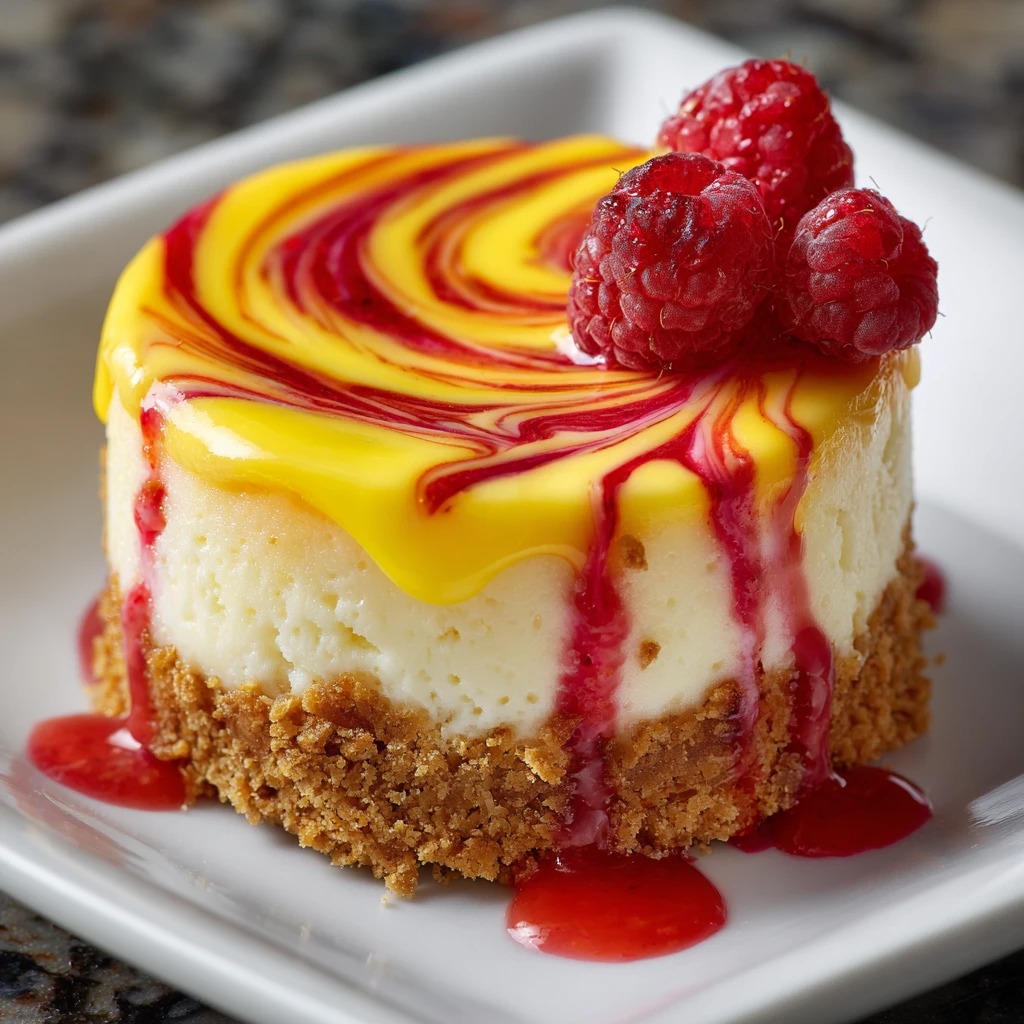 Homemade Lemon Raspberry Cheesecake