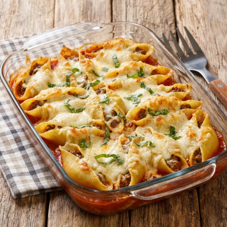 Indulge Beef Stuffed Shells Creamy Ricotta Filling Today