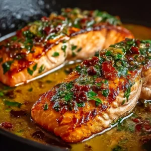 Tuscan Marry Me Salmon in One Pan