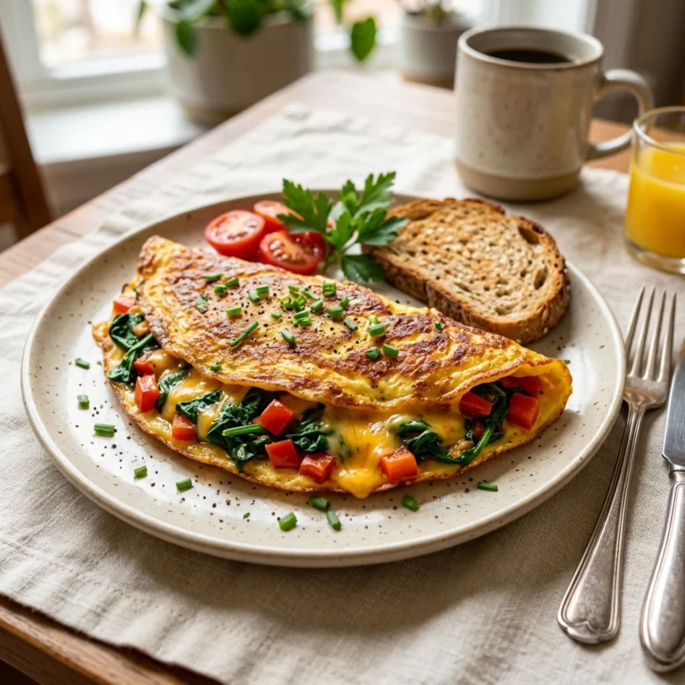 Perfect Veggie Omelette with Cheese recipe image