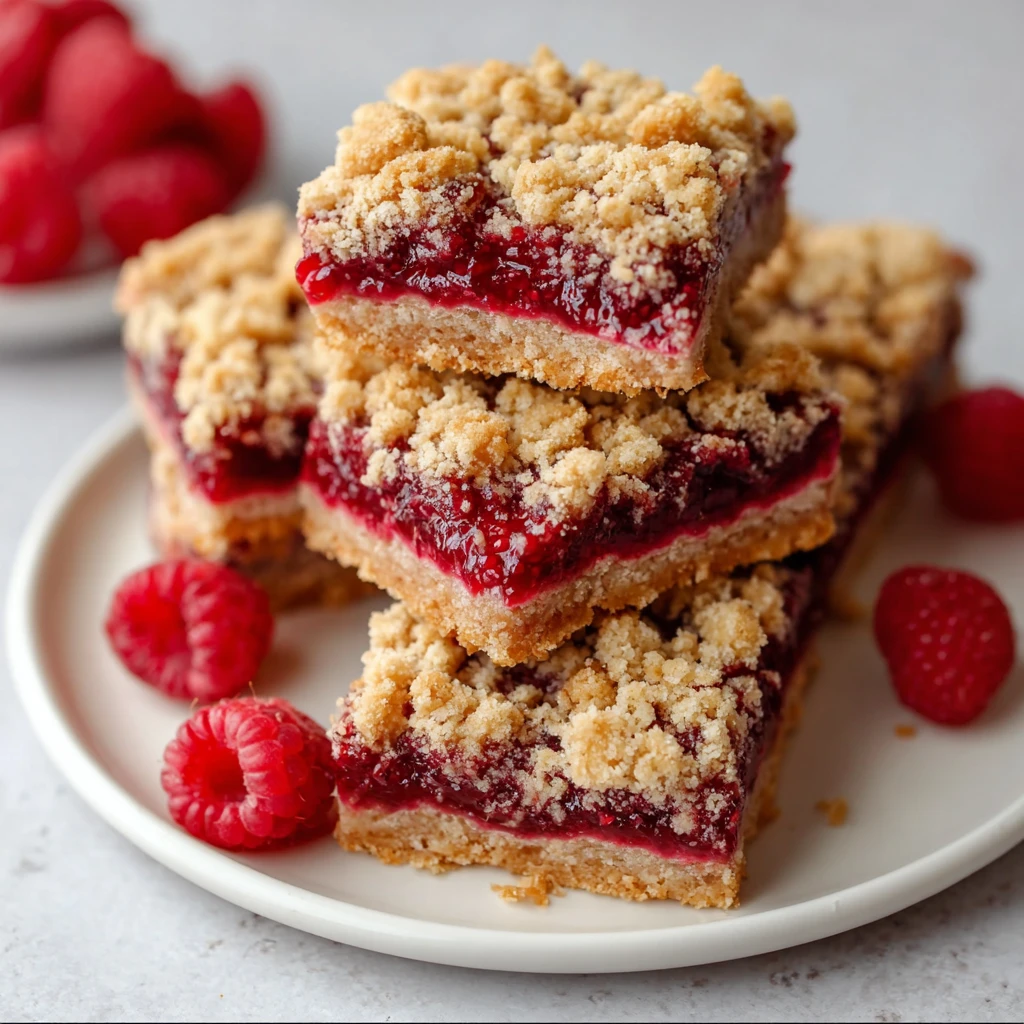 Raspberry Jam Oat Bars