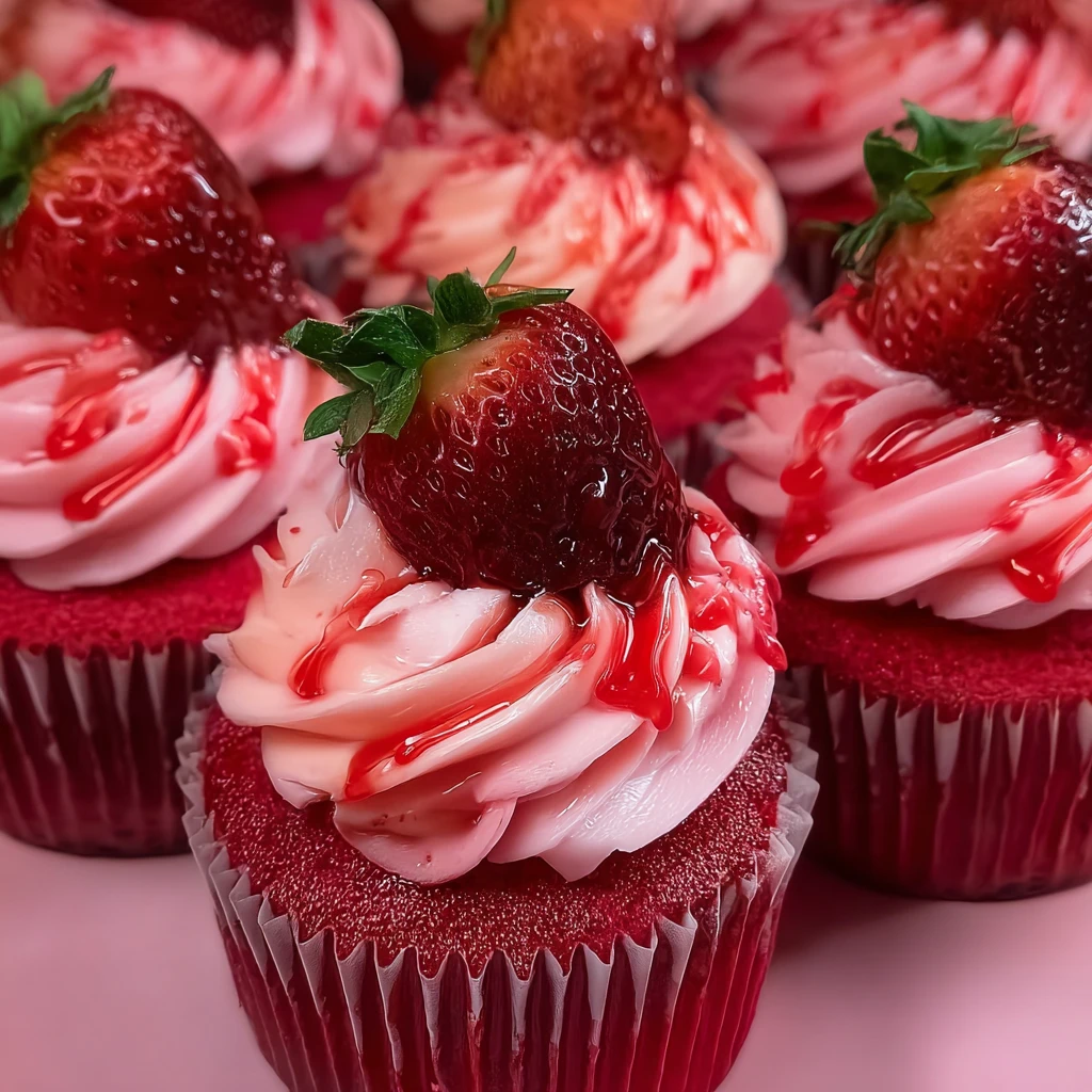 Strawberry Glazed Pink Velvet Cupcakes: 8 Pretty Bakery Tips