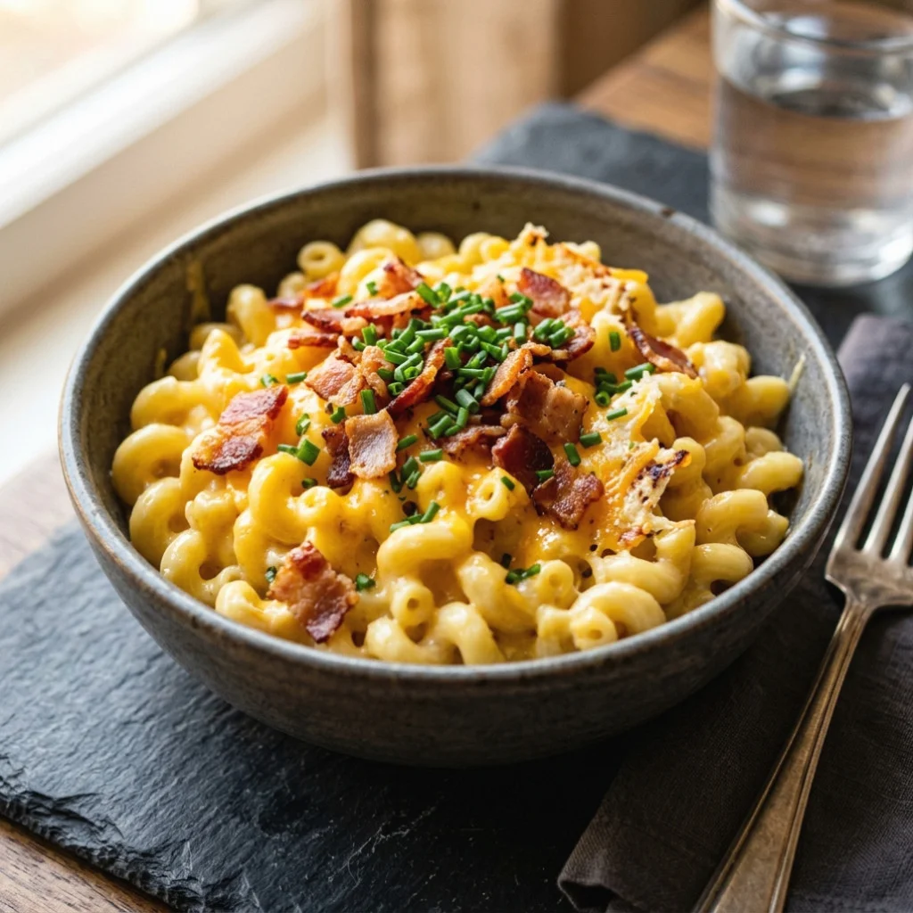Creamy Loaded Bacon Mac and Cheese