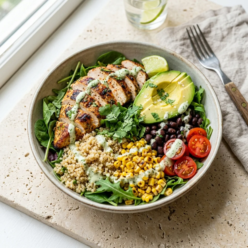 Loaded Chicken Avocado Power Bowl