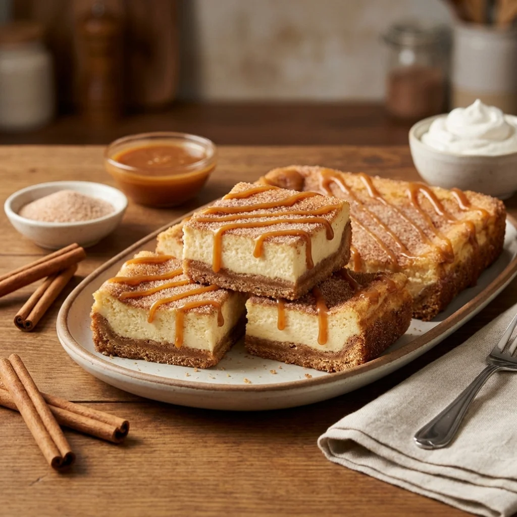 Churro Cheesecake Bars